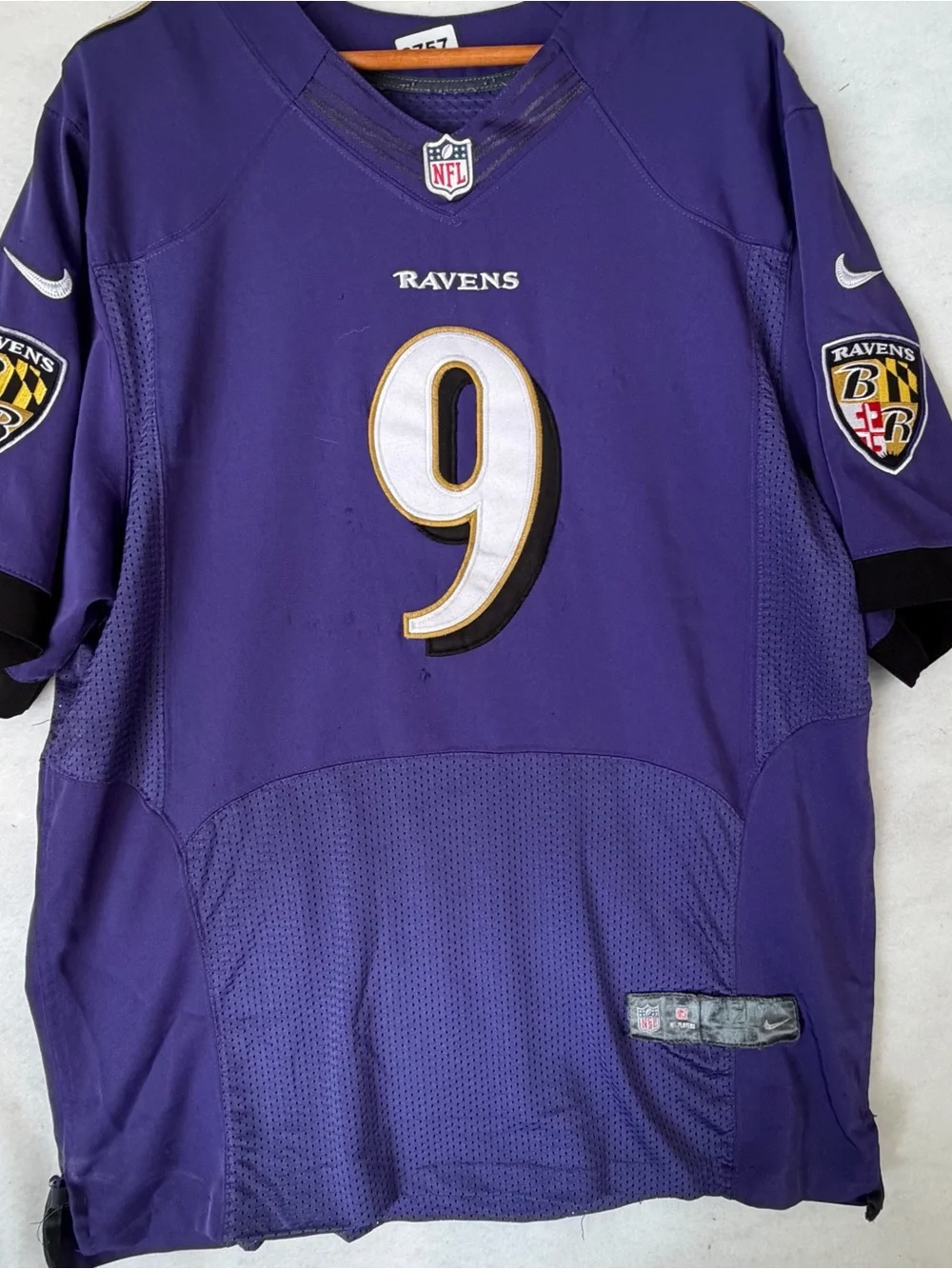 Nike NFL Team Apparel Jersey Size 48 Baltimore Ravens #9 Justin Tucker 8757